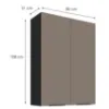 Obrazek Szafka Kuchenna Aria-Ta/Bl Anti Fingerprint 80g-108 2f