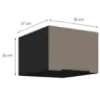 Obrazek Szafka Kuchenna Aria-Ta/Bl Anti Fingerprint 50 Nagu-36 1f