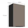 Obrazek Szafka Kuchenna Aria-Ta/Bl Anti Fingerprint 45g-72 1f