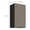 Obrazek Szafka Kuchenna Aria-Ta/Bl Anti Fingerprint 40g-72 1f