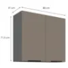 Obrazek Szafka Kuchenna Aria-Ta/Ant Anti Fingerprint 80g-72 2f