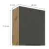 Obrazek Szafka Kuchenna Aria-Gr/Ar Anti Fingerprint 60g-72 1f