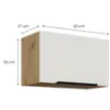 Obrazek Szafka Kuchenna Aria-Wh/Ar Anti Fingerprint 60gu-36 1f