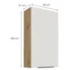 Obrazek Szafka Kuchenna Aria-Wh/Ar Anti Fingerprint 60g-108 1f