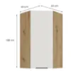 Obrazek Szafka Kuchenna Aria-Wh/Ar Anti Fingerprint 60x60 Gn-108 1f (45°)