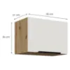 Obrazek Szafka Kuchenna Aria-Wh/Ar Anti Fingerprint 50gu-36 1f