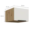 Obrazek Szafka Kuchenna Aria-Wh/Ar Anti Fingerprint 50 Nagu-36 1f