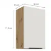 Obrazek Szafka Kuchenna Aria-Wh/Ar Anti Fingerprint 45g-72 1f