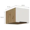 Obrazek Szafka Kuchenna Aria-Wh/Ar Anti Fingerprint 40 Nagu-36 1f