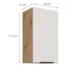 Obrazek Szafka Kuchenna Aria-Wh/Ar Anti Fingerprint 40g-72 1f