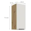 Obrazek Szafka Kuchenna Aria-Wh/Ar Anti Fingerprint 30g-72 1f