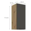 Obrazek Szafka Kuchenna Aria-Gr/Ar Anti Fingerprint 30g-72 1f