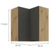 Obrazek Szafka Kuchenna Aria-Gr/Ar Anti Fingerprint 60x60 Gn-72 2f (90°)
