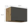 Obrazek Szafka Kuchenna Aria-Gr/Ar Anti Fingerprint 50gu-36 1f