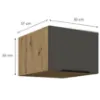 Obrazek Szafka Kuchenna Aria-Gr/Ar Anti Fingerprint 50 Nagu-36 1f