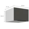 Obrazek Szafka Kuchenna Aria-Gr/Wh Anti Fingerprint 50 Nagu-36 1f