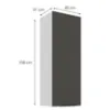 Obrazek Szafka Kuchenna Aria-Gr/Wh Anti Fingerprint 40g-108 1f