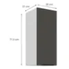 Obrazek Szafka Kuchenna Aria-Gr/Wh Anti Fingerprint 30g-72 1f