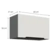 Obrazek Szafka Kuchenna Aria-Wh/Ant Anti Fingerprint 60gu-36 1f