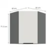 Obrazek Szafka Kuchenna Aria-Wh/Ant Anti Fingerprint 60x60 Gn-72 1f (45°)