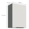 Obrazek Szafka Kuchenna Aria-Wh/Ant Anti Fingerprint 50g-72 1f