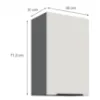 Obrazek Szafka Kuchenna Aria-Wh/Ant Anti Fingerprint 45g-72 1f
