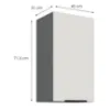 Obrazek Szafka Kuchenna Aria-Wh/Ant Anti Fingerprint 40g-72 1f
