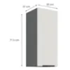 Obrazek Szafka Kuchenna Aria-Wh/Ant Anti Fingerprint 30g-72 1f