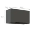 Obrazek Szafka Kuchenna Aria-Gr/Ant Anti Fingerprint 60gu-36 1f