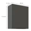 Obrazek Szafka Kuchenna Aria-Gr/Ant Anti Fingerprint 60g-72 1f