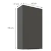 Obrazek Szafka Kuchenna Aria-Gr/Ant Anti Fingerprint 60g-108 1f
