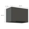 Obrazek Szafka Kuchenna Aria-Gr/Ant Anti Fingerprint 50gu-36 1f