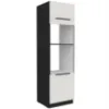 Obrazek Szafka Kuchenna Aria-Wh/Bl Anti Fingerprint 60dpm-210 2f
