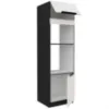Obrazek Szafka Kuchenna Aria-Wh/Bl Anti Fingerprint 60dpm-210 2f
