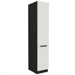 Obrazek Szafka Kuchenna Aria-Wh/Bl Anti Fingerprint 40dk-210 2f