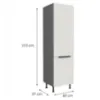 Obrazek Szafka Kuchenna Aria-Wh/Ant Anti Fingerprint 60dk-215 2f