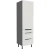 Obrazek Szafka Kuchenna Aria-Wh/Ant Anti Fingerprint 60dks-215 1f 3s