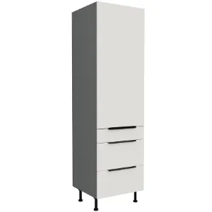 Obrazek Szafka Kuchenna Aria-Wh/Ant Anti Fingerprint 60dks-215 1f 3s