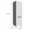 Obrazek Szafka Kuchenna Aria-Wh/Ant Anti Fingerprint 60lo-215 2f