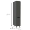 Obrazek Szafka Kuchenna Aria-Gr/Ant Anti Fingerprint 40dk-215 2f