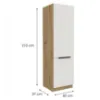Obrazek Szafka Kuchenna Aria-Wh/Ar Anti Fingerprint 60dk-210 2f