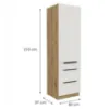 Obrazek Szafka Kuchenna Aria-Wh/Ar Anti Fingerprint 60dks-210 1f 3s