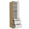 Obrazek Szafka Kuchenna Aria-Wh/Ar Anti Fingerprint 60dks-210 1f 3s