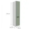 Obrazek Szafka Kuchenna Aria-Sa/Wh Anti Fingerprint 40dk-210 2f