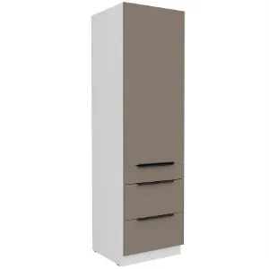 Obrazek Szafka Kuchenna Aria-Ta/Wh Anti Fingerprint 60dks-210 1f 3s
