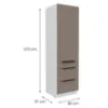 Obrazek Szafka Kuchenna Aria-Ta/Wh Anti Fingerprint 60dks-210 1f 3s