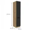 Obrazek Szafka Kuchenna Aria-Bl/Ar Anti Fingerprint 40dk-210 2f