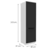 Obrazek Szafka Kuchenna Aria-Bl/Wh Anti Fingerprint 60dk-210 2f