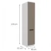 Obrazek Szafka Kuchenna Aria-Ta/Wh Anti Fingerprint 40dk-210 2f