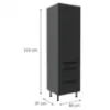 Obrazek Szafka Kuchenna Aria-Bl/Ant Anti Fingerprint 60dks-215 1f 3s